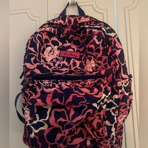 Vera Bradley Pink and Black Backpack with Vibrant Design
